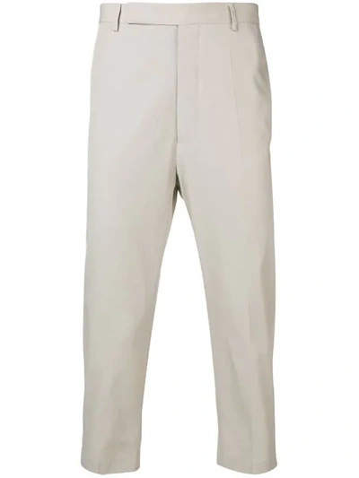 Rick Owens Cropped Trousers In Neutrals