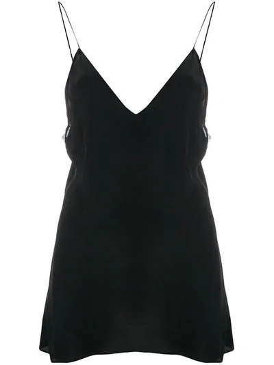 Iro Lace-trimmed Silk Crepe De Chine Camisole In Black