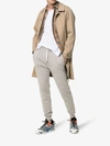 Maison Kitsuné Fox Detail Drawstring Sweatpants In Grey