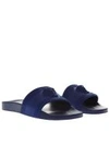 Versace Medusa Cardinal Slide Sandals In Bluette