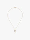 Yvonne Léon 18k Yellow Gold And Diamond Palm Tree Necklace In Metallic