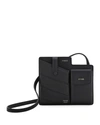 Fendi Bustine Mini Century Calf Crossbody Bag In Black