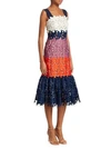 SEA Maisey Colourblock Crochet Mermaid Dress