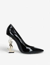 Saint Laurent Opyum Patent Leather Courts In Blk/other
