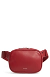 STATE HOMECREST CROSBY LEATHER BELT BAG - RED,H1881305