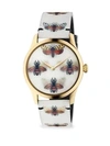 GUCCI WOMEN'S G-TIMELESS GOLD PVD CASE 38MM BEES AND BUTTERFLY HOLOGRAM WATCH,0400010198106