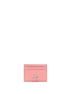 DOLCE & GABBANA Dolce & Gabbana Pink Card Holder With Dg Crystal Logo,10803259