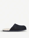 Ugg Mens Scuff Sheepskin Slippers Navy In Navy