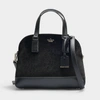 KATE SPADE Cameron Street Velvet Lottie Bag in Black Velvet