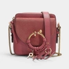 SEE BY CHLOÉ SEE BY CHLOé | Joan Mini Crossbody Bga in Rusty Pink Grained Cowskin and Suede