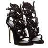 GIUSEPPE ZANOTTI CRUEL BLAK PATENT LEATHER SANDALS,10803389