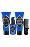 JACK BLACK BEARD GROOMING SET USD $48 VALUE,8173