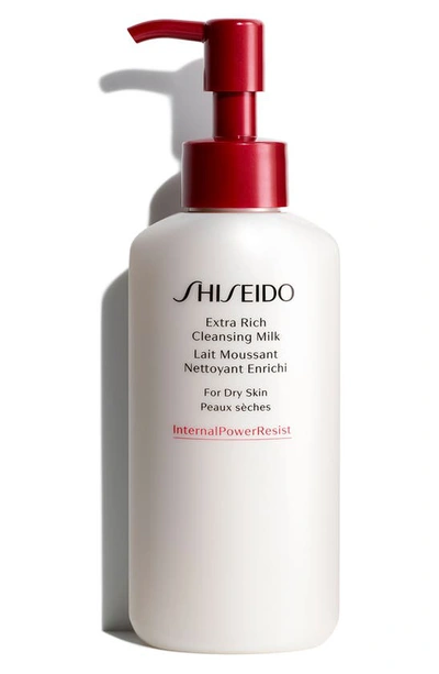 Shiseido Extra Rich Cleansing Milk, 4.2 Oz. In Green