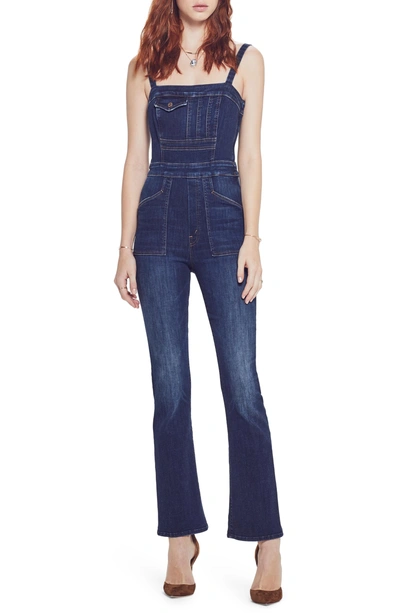 Mother The Pocket Hustler Denim Overalls In Up Your Alley