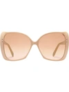 Gucci Oversize Square-frame Sunglasses In Pink