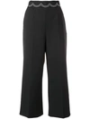 RED VALENTINO CROPPED TROUSERS