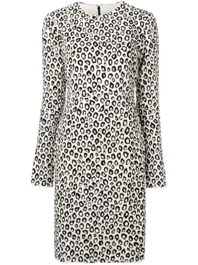 Givenchy Leopard-jacquard Dress In White