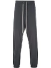 RICK OWENS DROPPED CROTCH TRACK TROUSERS