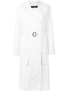 Sies Marjan Nisa Crinkled-ripstop Trench Coat In White