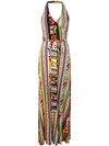 ETRO PATCHWORK BELTED MAXI DRESS