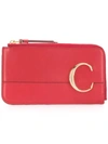 CHLOÉ CHLOÉ CHLOÉ C WALLET - 红色