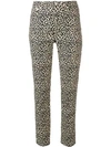 APC leopard print fitted trousers