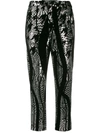 HALPERN TAPERED SEQUIN TROUSERS