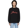 BALMAIN BALMAIN BLACK SIGNATURE SWEATSHIRT