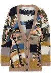 VALENTINO VALENTINO WOMAN EMBROIDERED WOOL, CASHMERE AND SILK-BLEND CARDIGAN MULTIcolour,3074457345620123695