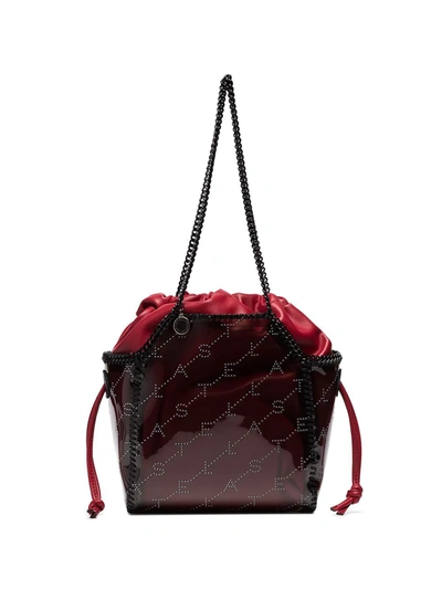 Stella Mccartney Blood Red Falabella Transparent Pvc Tote Bag - 黑色 In Black