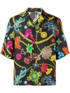 VERSACE VERSACE ALL-OVER PRINT SHIRT - 黑色