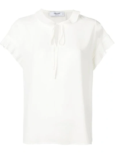 Blugirl Pleated Detail Blouse - 白色 In White
