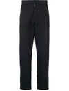 Giorgio Armani Regular Tapered Trousers In Blue