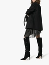 GIANVITO ROSSI GIANVITO ROSSI BLACK HAZEL CRYSTAL BUTTON 85 SUEDE LEATHER BOOTS,G8066585RICC4513434562