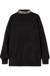 ALEXANDER WANG STUDDED WOOL-BLEND TURTLENECK SWEATER