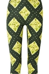 MARC JACOBS Cropped printed stretch-jersey leggings