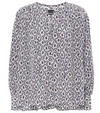 ISABEL MARANT AMBA PRINTED STRETCH-SILK BLOUSE,P00350612