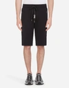 Dolce & Gabbana Drawstring Track Shorts In Black