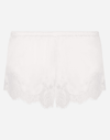 Dolce & Gabbana White Silk Floral Lace Lingerie Underwear In White