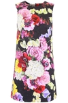 DOLCE & GABBANA HORTENSIA AND FLORAL PRINT DRESS,10803982