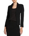 AKRIS OCELIA SLIT CREPE JACKET,PROD214710229