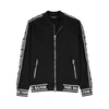 BALMAIN Black logo cotton sweatshirt