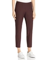 Eileen Fisher Petite Washable Stretch-crepe Slim Ankle Pants In Cassis