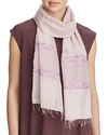 EILEEN FISHER GEOMETRIC STRIPE PRINT SCARF,R8FQB-A0241M