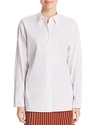 LAFAYETTE 148 TRINITY PINSTRIPED BUTTON-DOWN BLOUSE,MBAC8R-1A87