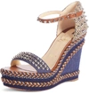 CHRISTIAN LOUBOUTIN MADMONICA SPIKE WEDGE SANDAL,1191097