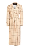 GIULIVA HERITAGE COLLECTION CHRISTIE DOUBLE-BREASTED CHECK-PRINT MERINO WOOL COAT,723064