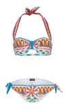 DOLCE & GABBANA PRINTED BANDEAU BIKINI,O8A58JFPG11HHBB6