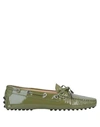 Tod's Loafers In Military Green