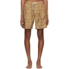 BURBERRY BURBERRY BEIGE IP CHECK GUILDES SWIM SHORTS